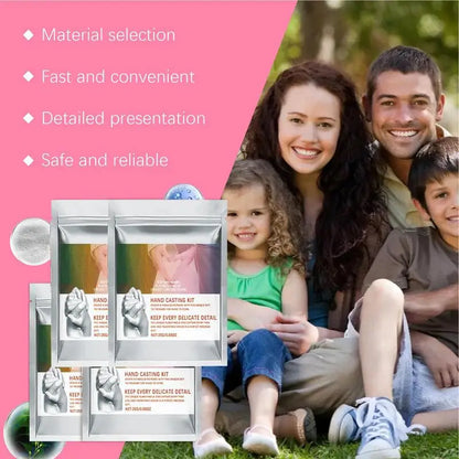Hand Molding Kit for Family Safe Couples Hand Molds Sculpture Hand Cast Keepsake Hands Long-Lasting Plaster Hand Mold Casting