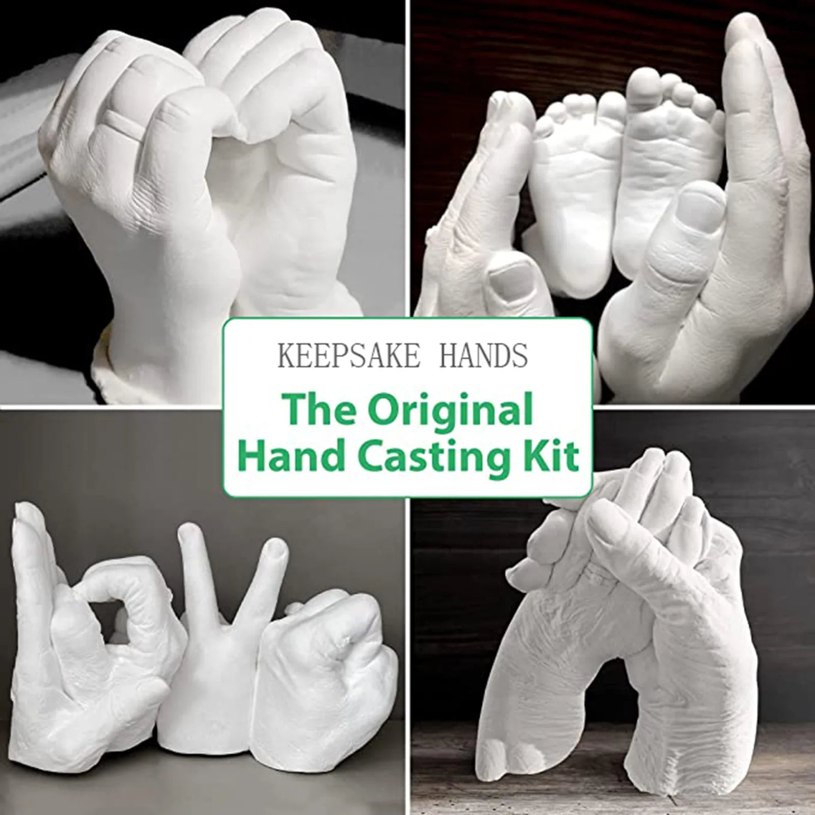 Crafts for Adults Child Casting Large Keepsake Molding Hand Holding Kit Hands Plaster Kit Statue Diy Home Diy
